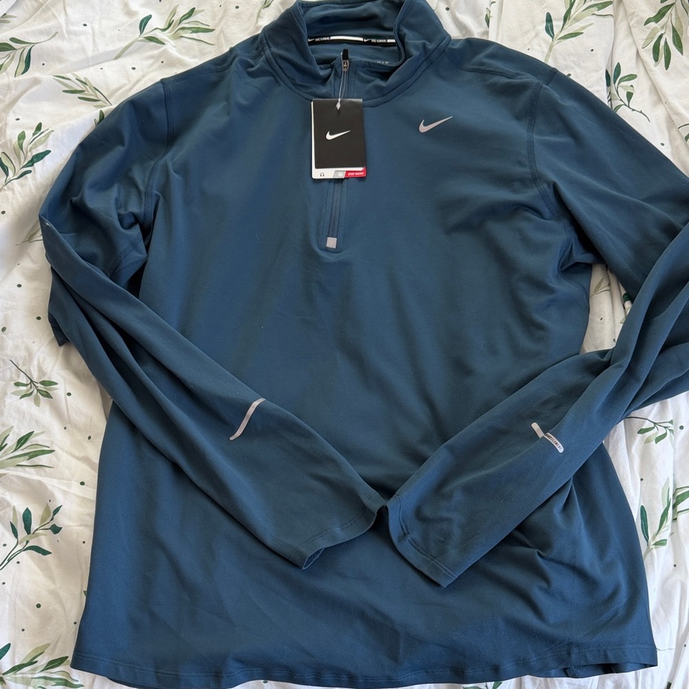 Nike Men's Deep Blue Lightweight Running 1/4 Zip